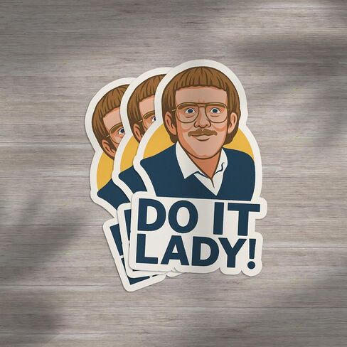Do It Chit Quote Lady Sticker Decal Notebook Car Laptop 5.5" in Saudi Arabia