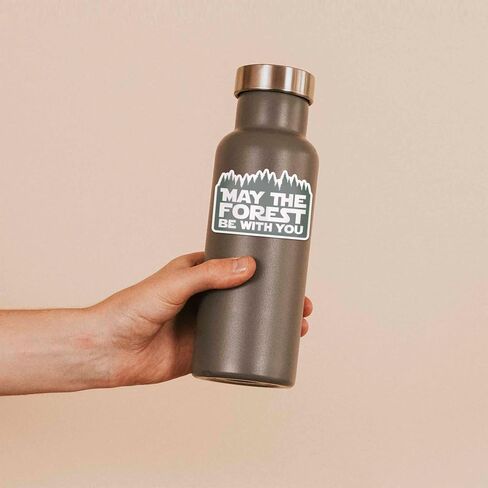قد تكون الغابة مع ملصق الطبيعة - مضحك فيلم اقتباس شارات لـ Hydroflask - ملصق المشي لمسافات طويلة لطيف للكمبيوتر المحمول in Saudi Arabia