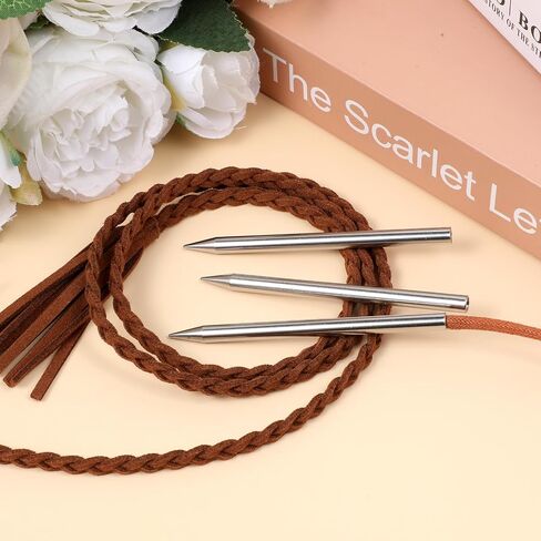 5Pcs Stainless Steel FID 550 Paracord Needles Paracord Lacing Needle Tools Paracords Needles for Leather Lacing Weaving Stiching Outdoor Smoothing Tool,78mm, Silver in Saudi Arabia