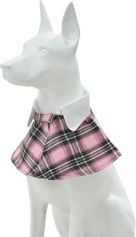 Mamore الرسمي الكلب tuxedo bandanas ، طوق زفاف قابل للتعديل مع ربطة عنق ، زي الكلب هدية حفلة عيد ميلاد للقطط الصغيرة المتوسطة كبيرة الكلاب (khaki & White-1 ، كبيرة) in Kuwait