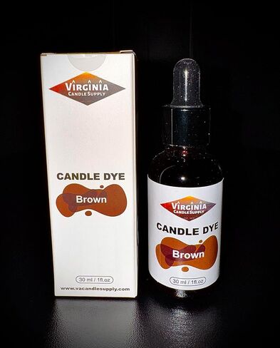 Brown Liquid Candle Dye Concentrated (1 oz Bottle with Dropper) Soy Candle, Paraffin Wax, Gel Wax, Natural Wax Blends, for Candles, Wax Melts, Snap Bars in Saudi Arabia