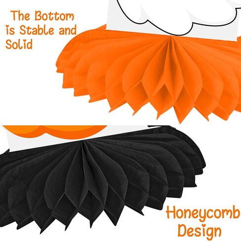 Halloween Baby Shower Honeycomb Centerpieces 14Pcs A Baby is Brewing Baby Shower Decorations Halloween Ghost Pumpkin Table Centerpieces for Gender Reveal Party Supplies in Saudi Arabia