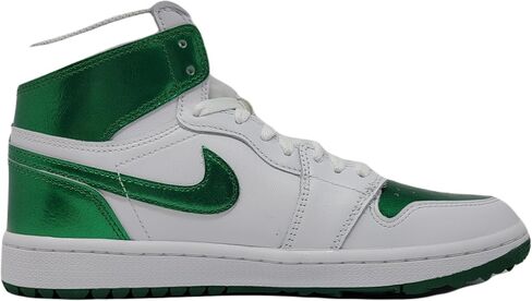NIKE Air Jordan I High G Men's Golf Shoes (DQ0660-103, White/Bordeaux/Metallic Silver) Size 10.5 in Saudi Arabia