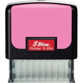 Shiny Printer S-854 Self Inking Notary Stamp - Illinois (Pink Faceplate) in Kuwait