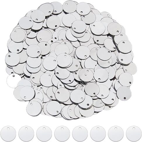 DICOSMETIC 2880Pcs Flat Round Sequins for Crafts 10.5mm PVC Round Paillettes Gold Large Sequin Paillettes Craft Loose Sequins for DIY Sewing Embroidery Earrings Crafts in Saudi Arabia