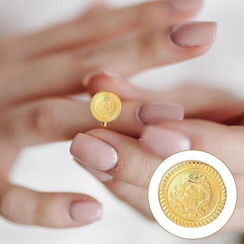 40Pcs Gold Buttons for Blazer - Vintage Brass Shank Buttons for Mens Clothes Jeans Jacket Sport Coat - 4 Size (15/18/21/25MM) in Saudi Arabia