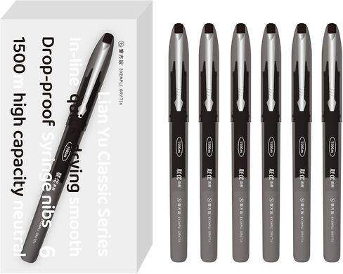 Ultra-Fine 0.5MM Tip Gel Pens,1500M Long-Lasting Ink, Unbreakable Bendable Tip, Smooth No-Smear Writing, (12-pack, Black) in Kuwait