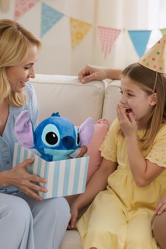 MINISO Disney Lilo & Stitch Plush Toys - 12" Stuffed Animal Huggable Music Festival Standing Collection Soft and Cute Plushies Gift for Girls Boys and Disney Fans in Saudi Arabia