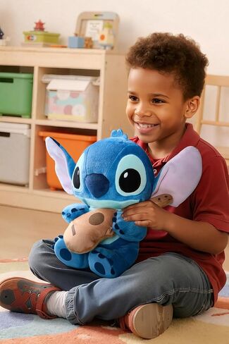 MINISO Disney Lilo & Stitch Plush Toys - 12" Stuffed Animal Huggable Music Festival Standing Collection Soft and Cute Plushies Gift for Girls Boys and Disney Fans in Saudi Arabia