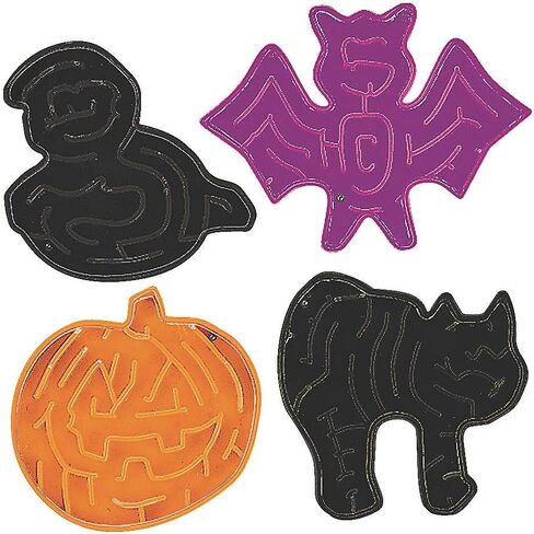 Fun Express - Halloween Maze Buzzles (6dz) لـ Halloween - Toys - Games - Guzzle Games & Mind Teasers - 72 قطعة in Saudi Arabia