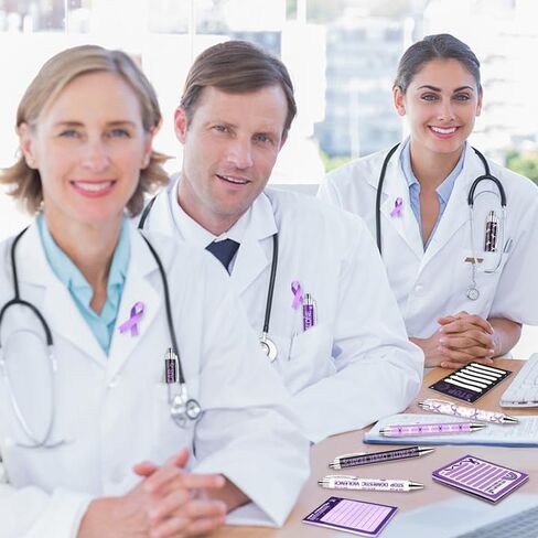 48 يضع العنف المنزلي الوعي ملاحظات لزجة الأرجواني التوعية الشريط الأرجواني بالهدايا الهدايا الشجاعة in Kuwait