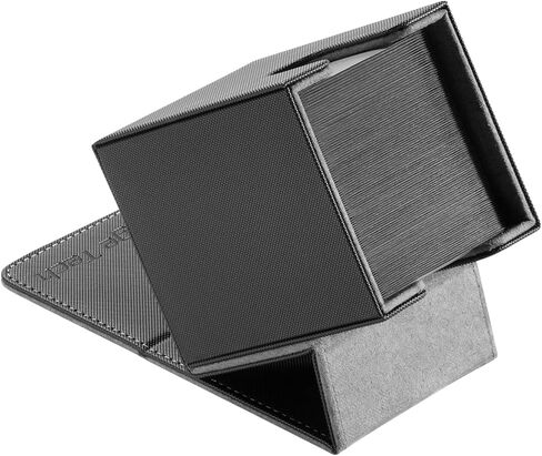 Adventurer [Hero] Modular Deck Box - يحمل 99 بطاقة مزدوجة الأجنحة - يشمل حامل الصورة الرمزية - التصميم المتشدد للغاية ، القابل للتوسيع - MTG Commander/EDH & More - Black/Green in Kuwait