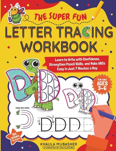 The Super Fun Letter Tracing Formbook للأطفال الذين تتراوح أعمارهم بين 3 و 6 سنوات: تعلم أن تكتب بثقة ، وتعزيز مهارات القلم الرصاص ، وجعل ABCs سهلة في 7 دقائق فقط في اليوم (Abphabet Architects) in Saudi Arabia