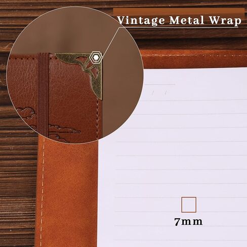 TIEFOSSI A5 Binder 6 Ring Notebook for Women Men, Hardcover PU Leather Journal, Dragon Vintage Journal for Boys, College Ruled Notebooks for School, Planner, Travel, Work, Organizer in Saudi Arabia