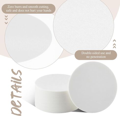 AmazingSpark 100 Pieces Round Blank Cards 300 GSM 3" Kraft Paper Cardstock Thick Paper Cutout Use for Painting Drawing, DIY Craft Projects, Homemade, Classroom Bulletin Board Decoration(White) in Saudi Arabia