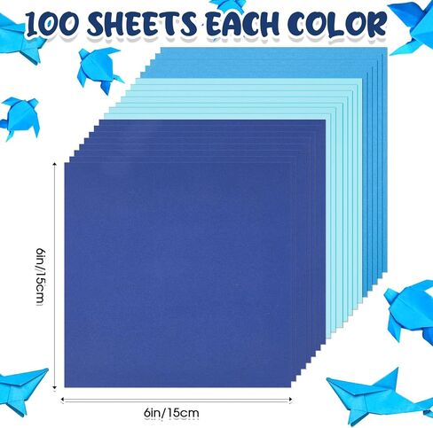 Kigeli 300 Sheets Origami Paper 6 Inch Double Sided Colored Square Easy Fold Scrapbook Paper for Scrapbook Craft Making Holiday Halloween Decor(Black,Purple,Orange) in Saudi Arabia