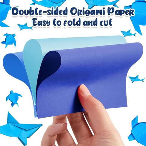 Kigeli 300 Sheets Origami Paper 6 Inch Double Sided Colored Square Easy Fold Scrapbook Paper for Scrapbook Craft Making Holiday Halloween Decor(Black,Purple,Orange) in Saudi Arabia