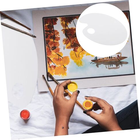 Uonlytech 1pc Painting Mixing Tray Watercolor Board Portable Design for Artists Students Boys and Girls in Kuwait