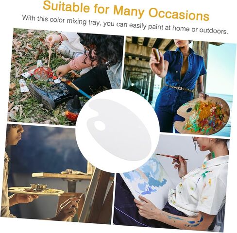 Uonlytech 1pc Painting Mixing Tray Watercolor Board Portable Design for Artists Students Boys and Girls in Kuwait