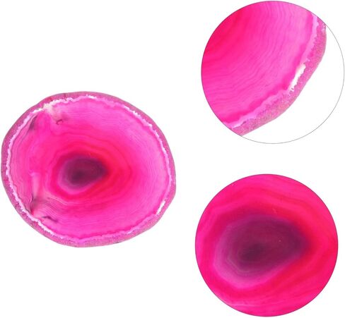 NoLitoy Natural Agate Round Round Nail Palette Blaett Traying Treshing for DIY Manicure Makeup Makeup Tools and Advicians in Kuwait