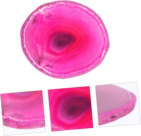 NoLitoy Natural Agate Round Round Nail Palette Blaett Traying Treshing for DIY Manicure Makeup Makeup Tools and Advicians in Kuwait