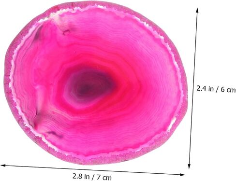 NoLitoy Natural Agate Round Round Nail Palette Blaett Traying Treshing for DIY Manicure Makeup Makeup Tools and Advicians in Kuwait