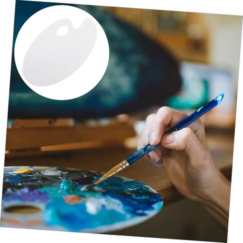 Oil Painting Palette Acrylic Paint Tray Pigment Tray Handheld Mixing Pallet for Artists in Saudi Arabia