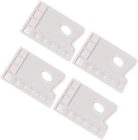 Uonlytech 4pcs صواني الطلاء البلاستيكية للملوحة المائية خلط اللوازم الفنية للطلاء DIY للفنانين والطلاب in Saudi Arabia