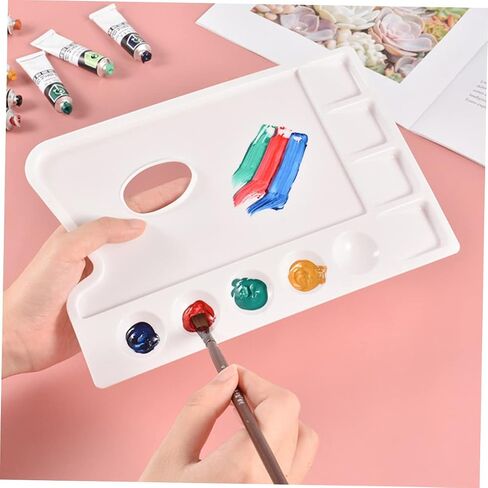 Uonlytech 4pcs صواني الطلاء البلاستيكية للملوحة المائية خلط اللوازم الفنية للطلاء DIY للفنانين والطلاب in Saudi Arabia