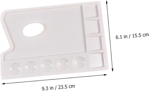 Uonlytech 4pcs صواني الطلاء البلاستيكية للملوحة المائية خلط اللوازم الفنية للطلاء DIY للفنانين والطلاب in Saudi Arabia