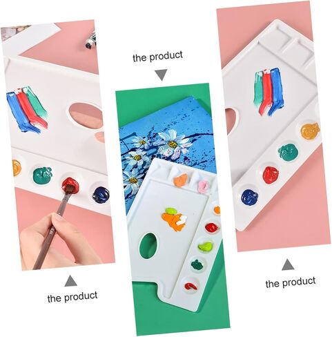 Uonlytech 4pcs صواني الطلاء البلاستيكية للملوحة المائية خلط اللوازم الفنية للطلاء DIY للفنانين والطلاب in Saudi Arabia