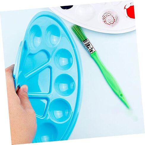 Artibetter Fish-Shaped 10-Compartment Painting Tray Set 8 Pcs Art Mixing Palette for Watercolor Pigment for Artists and Boys and Girls DIY Projects in Saudi Arabia