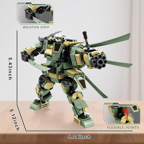 تحويل مجموعة لبنات البناء الروبوت الميكانيكية ، 4 أنواع من تدمير City City Mecha Figure مع الأسلحة ، هدية روبوتات إبداعية رائعة للبنين المراهقين (1448 جهاز كمبيوتر) in Saudi Arabia