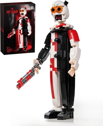 Clown Art Building Block Set, Halloween Horror Movie Sets Figure Set Compatible with Lego, Collectible Christmas Creative Toys for Film Fans Kids Boys and Girls (498pcs) in Saudi Arabia