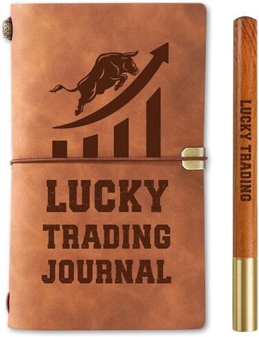 InnoBeta Stock Market Gifts Journal for Day Traders & Investors, Trading Notes & Strategies, Faux Leather Lined Planner with 7.8 x 5 Inches Design in Saudi Arabia