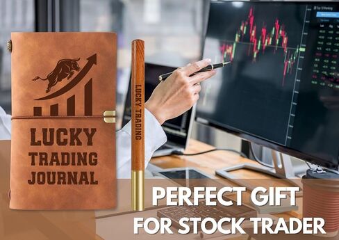 InnoBeta Stock Market Gifts Journal for Day Traders & Investors, Trading Notes & Strategies, Faux Leather Lined Planner with 7.8 x 5 Inches Design in Saudi Arabia