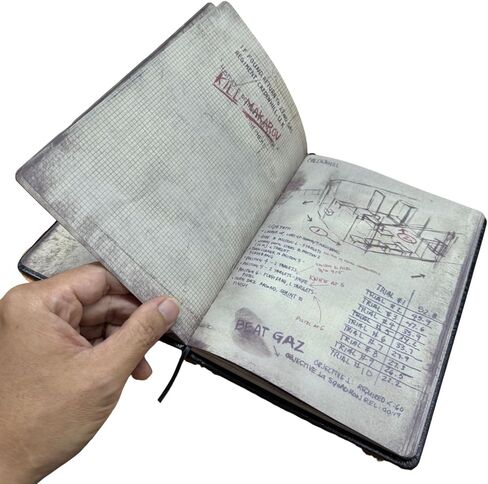 Costumeteers Soap Journal Cod Duty Book Mactavish Tactical 100 Pages Diary Notebook Memorabilia Mission Logs Credenhill Props in Saudi Arabia
