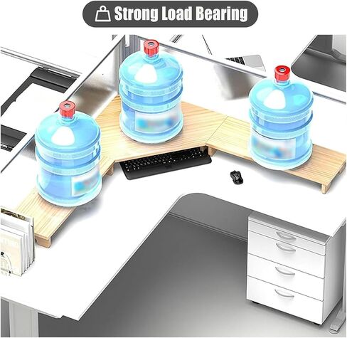Corner Computer Monitor Stand Riser, Corner Monitor Stand Office Laptop Risers for 3 Monitors, Ergonomic Corner Storage Rack in Saudi Arabia