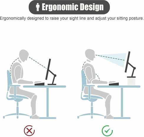 Corner Monitor Stand for Office, Wood Computer Laptop Risers Save Space, Ergonomic Triangular Monitors Storage Shelf in Saudi Arabia