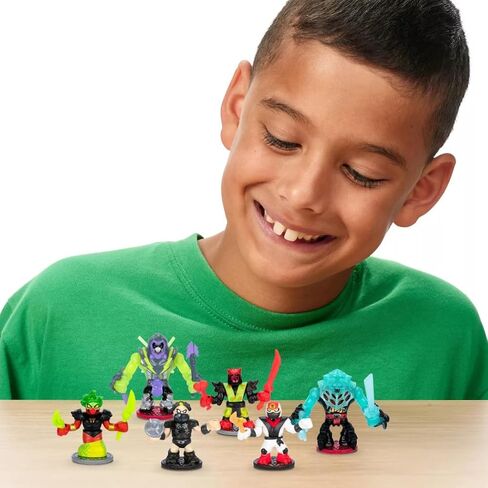 Sunday Sunshine Exclusive Legends of Akedo Ninja Fury Battle Pack Action Figure Set - 6 Pack with 2 Exclusive Glow-in-The-Dark Ninja Bosses: Bossmode Glitchblade and Spirit Weaver in Saudi Arabia