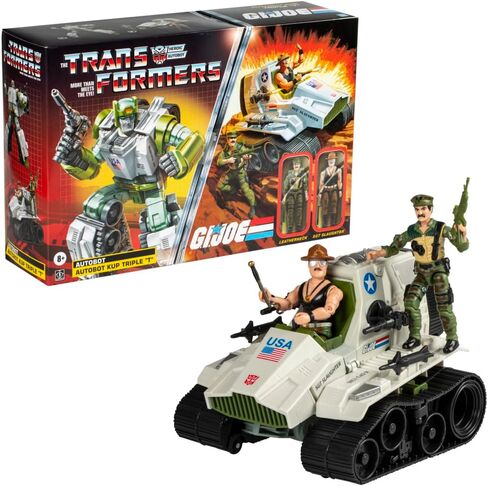 Transformers Collaborative G.I. Joe x Autobot Kup Triple T 9-Inch Action Figure, O-Ring 3.75-inch SGT Slaughter & Leatherneck Action Figures 8+ in Saudi Arabia