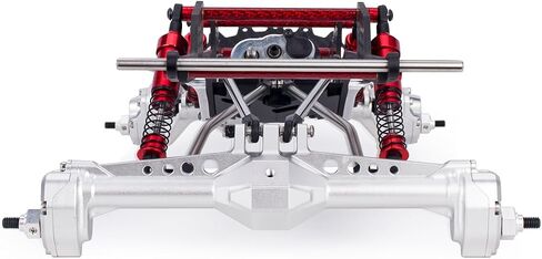 RC Performance Carbon LCG chassis مجموعة مع امتصاص صدمة علبة التروس لـ 1/10 RC Crawler SCX10 CAPRA (مجموعة الروابط) in Saudi Arabia