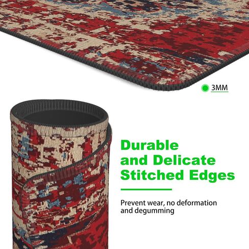 Desk Pad, American Flag and Bald Eagle Small Gaming Mouse Pad,Waterproof Non-Slip Rubber Base Desk Mat with Stitched Edge for Gaming Computers Laptop Office 9.4x7.9in in Kuwait