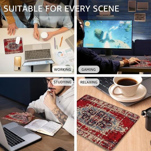 Desk Pad, American Flag and Bald Eagle Small Gaming Mouse Pad,Waterproof Non-Slip Rubber Base Desk Mat with Stitched Edge for Gaming Computers Laptop Office 9.4x7.9in in Kuwait