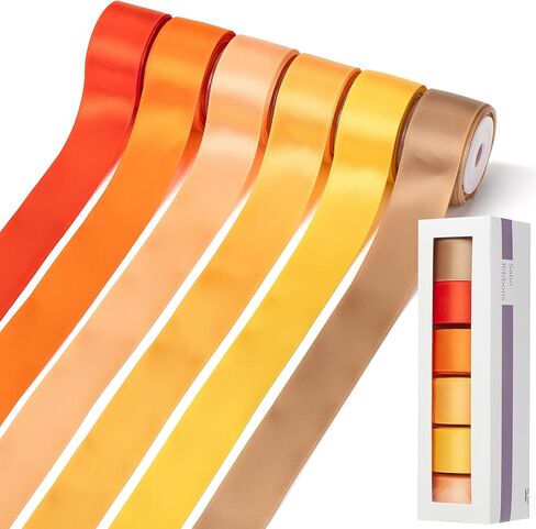 Mr. Pen- Satin Ribbon, 6 Rolls, 1 Inch, 5 Yards/Roll, Terracotta Ribbon 1 Inch in Saudi Arabia
