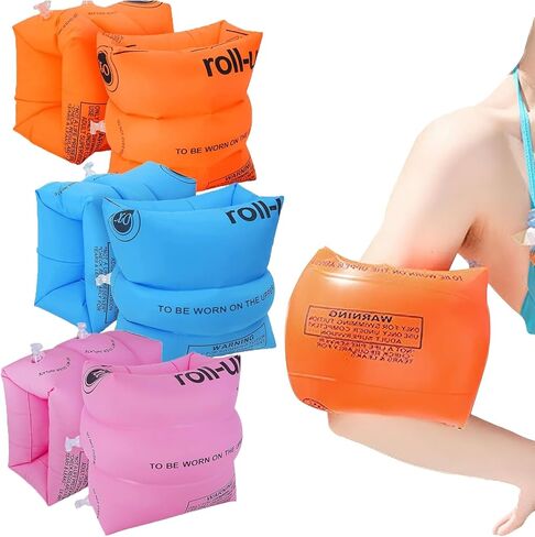 Arm Floaties for Kids 3-5 - Pool Floats Kids Blow up Water Wings, Swimming Arm Bands Floatation for Children and Adults in Kuwait