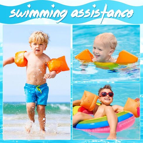 Arm Floaties for Kids 3-5 - Pool Floats Kids Blow up Water Wings, Swimming Arm Bands Floatation for Children and Adults in Kuwait