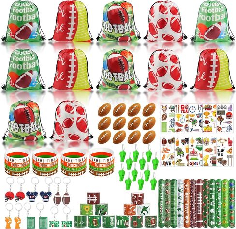 130pcs حفلات كرة القدم تفضل مع حقيبة كرة القدم الوشم ملصقات كرة القدم سلاسل كرة القدم الصغيرة صفعة والسيليكون صافرة على هدايا كرة القدم زخارف ولوازم حفلة كرة القدم in Kuwait
