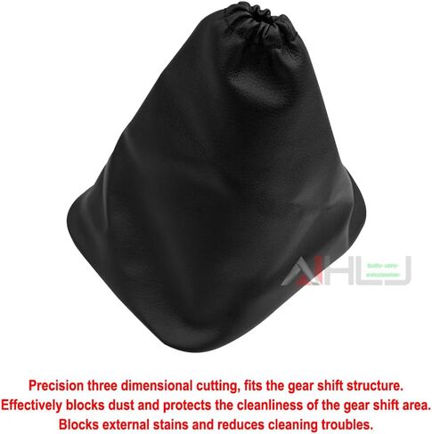 Car Shift Gear Stick Handbrake Cover Manual Shift Boot Black Leather Boot Cover Case for to-yo-ta Co-Rolla 2007 2008 2009 2010 2012 2013 in Kuwait