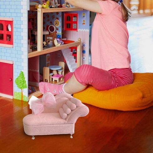 1:12 Scale Sofa لإكسسوارات غرفة المعيشة المصغرة ، Chaise Longue in Kuwait